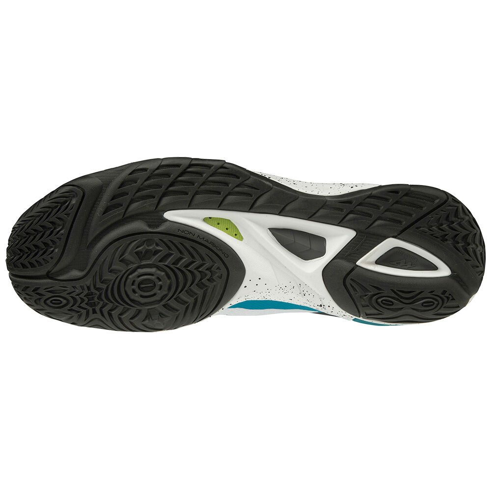 Zapatillas De Balonmano Mizuno Mujer Guadalajara Mizuno WAVE MIRAGE 3 Blancos Negros Azules Mizuno Mexico